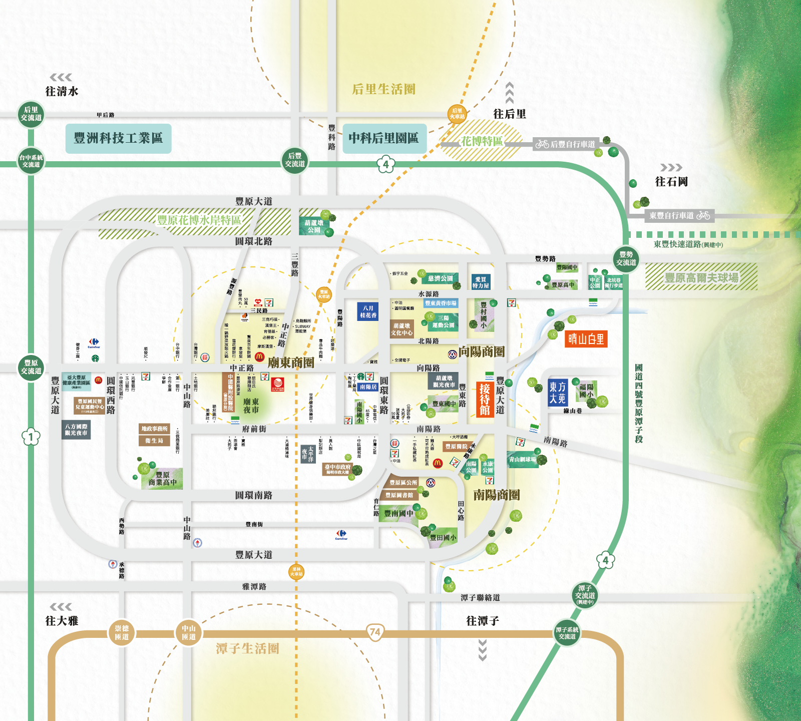 東方大苑地圖 豐原建案 豐原預售屋 東方大苑